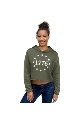 1776 Independence Day Crop Hoodie