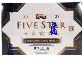 2023 Topps Five Star Baseball Hobby Box 2 Cards per Box