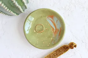 Abstract Splatter Ring Dish