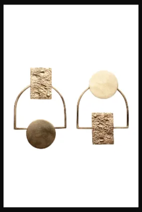 Aelita Brass Earrings | Free Delivery - Quick Shipping