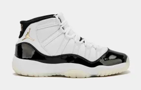 Air Jordan 11 Retro Gratitude Grade School Lifestyle Shoes (White/Metallic Gold/Black)