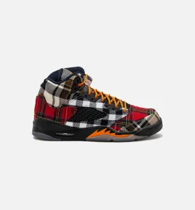 Air Jordan 5 Retro Plaid Grade School Lifestyle Shoe - Black/Multi Free Shipping