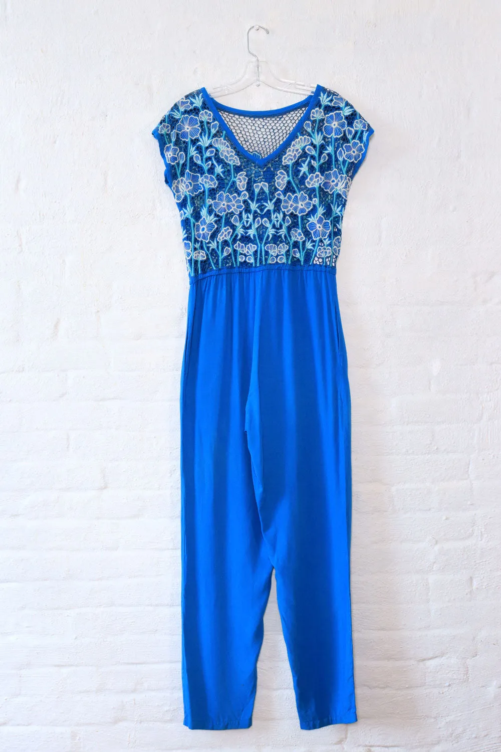 Aquamarine Bali Lace Jumpsuit S/M