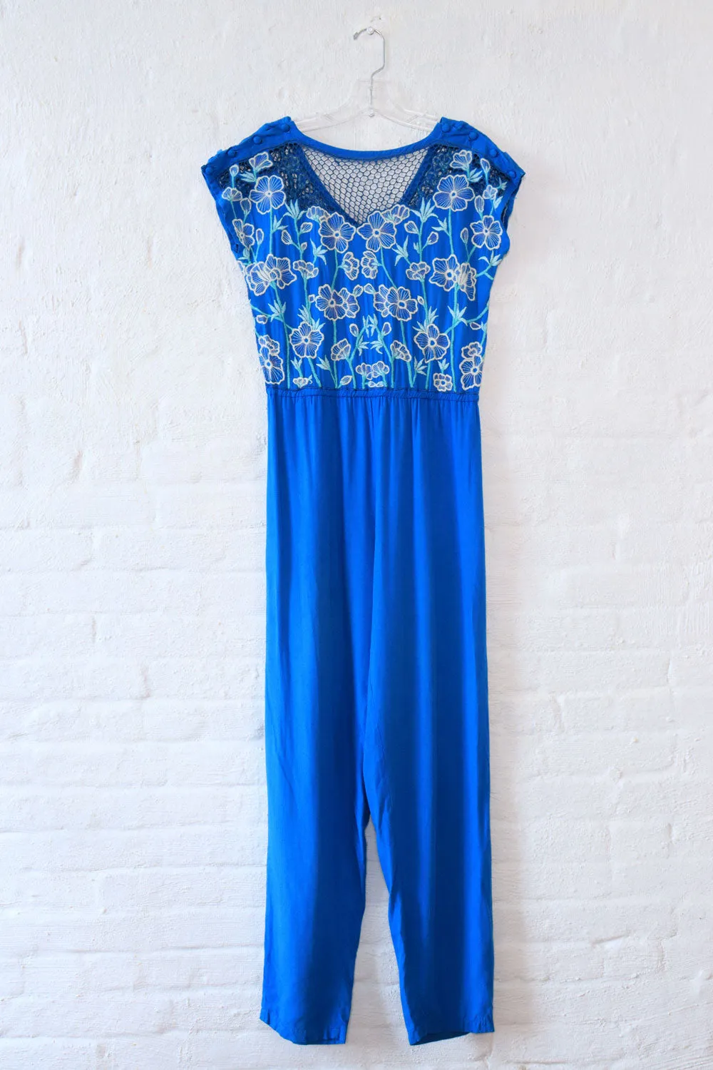 Aquamarine Bali Lace Jumpsuit S/M