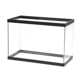 Aqueon Glass Rectangle Aquarium Clear Silicone Black 20 Gallon High