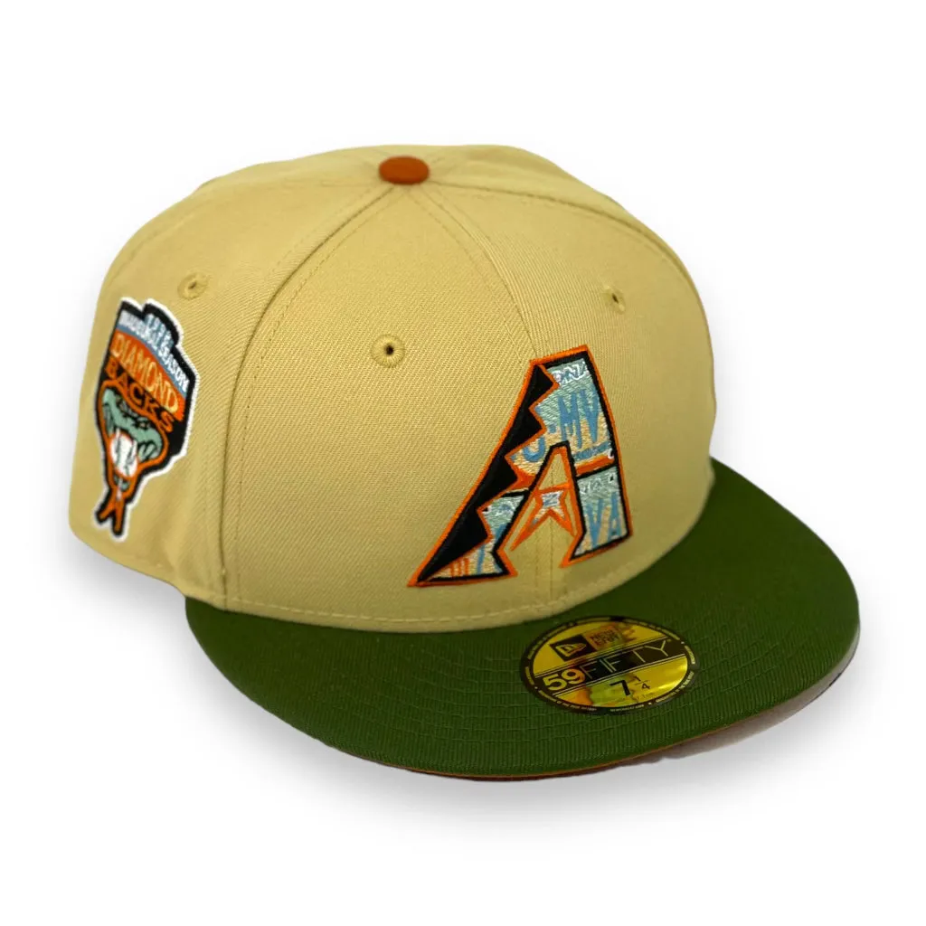 ARIZONA DIAMONDBACKS (V-GOLD) (1998 INAUGURAL SEASON) NEW ERA 59FIFTY FITTED (RUST UNDER VISOR)