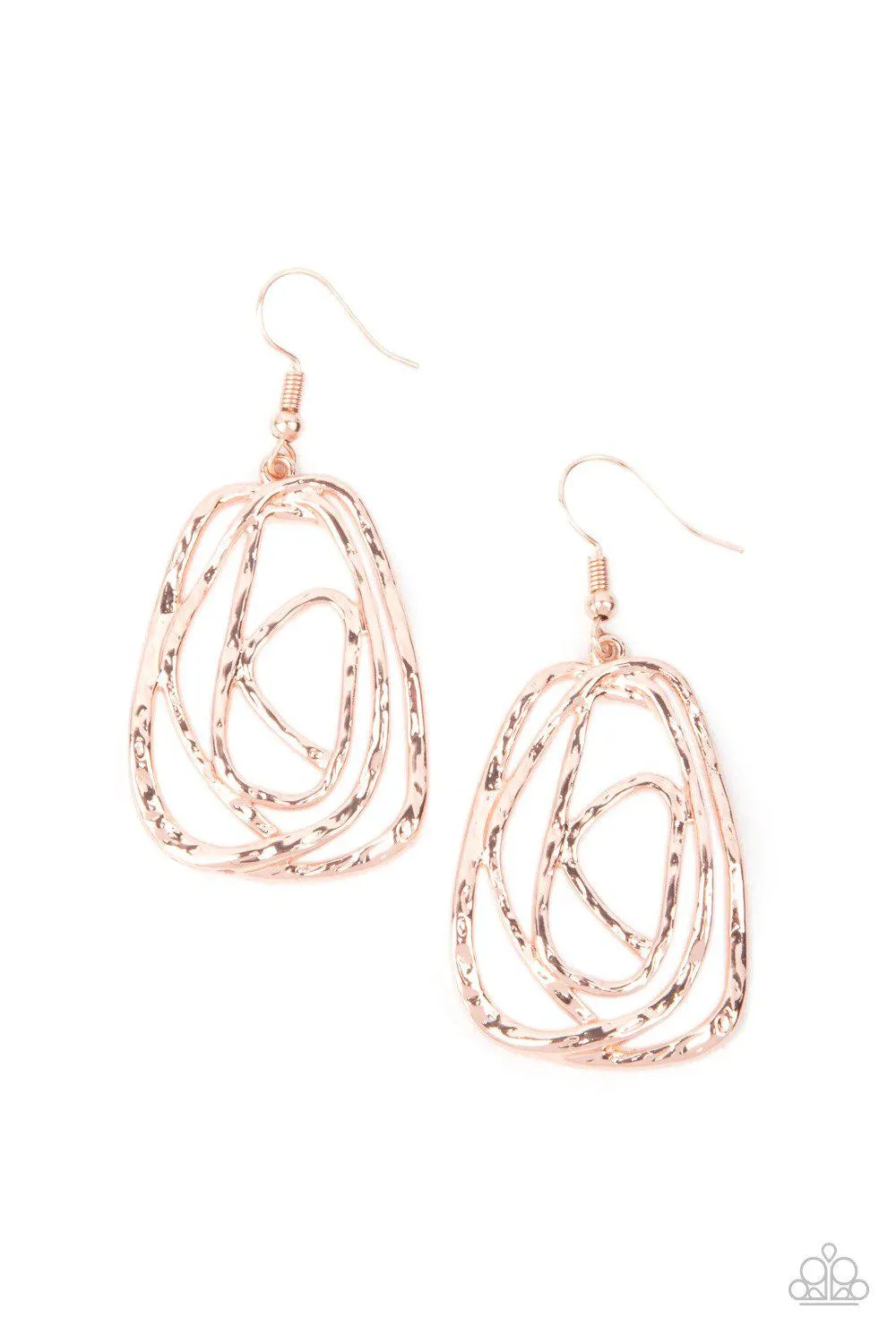 Artisan Relic Rose Gold Earrings - Paparazzi Accessories