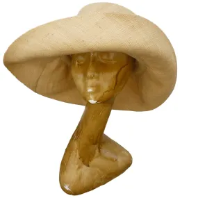 AUDREY | Natural Raffia Hat | 5" Shapeable  Brim | UPF50