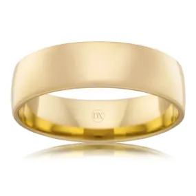 Barrel 6mm - 9ct Yellow Gold