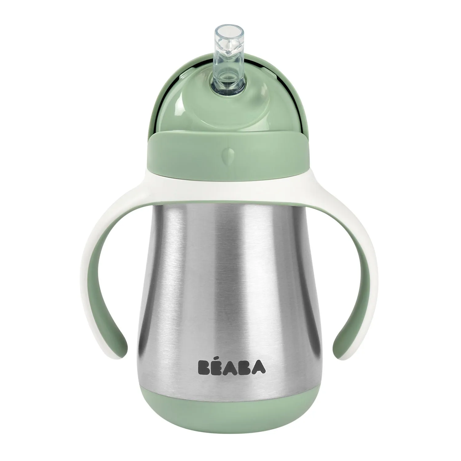 Beaba Stainless Steel Straw Cup - Sage