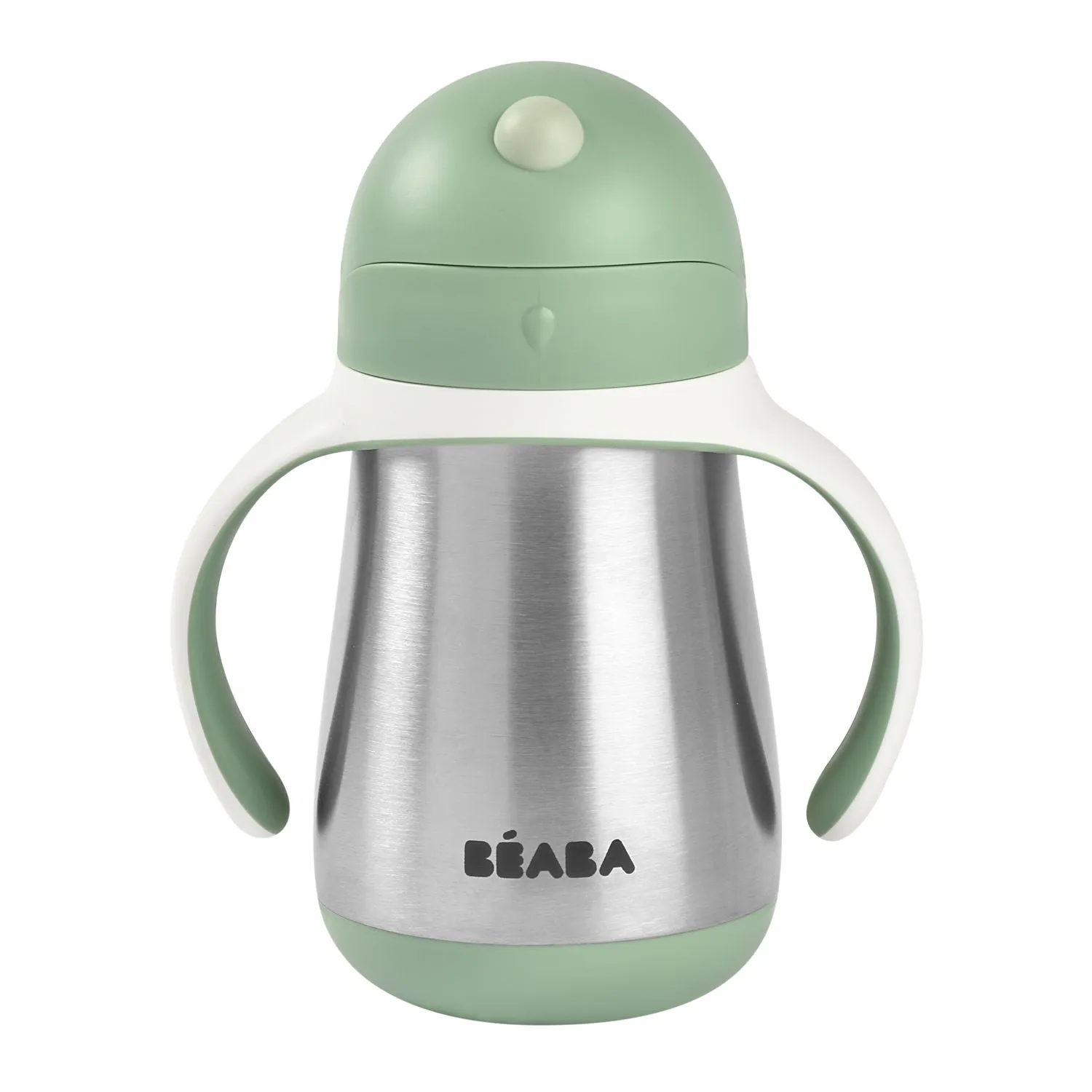 Beaba Stainless Steel Straw Cup - Sage