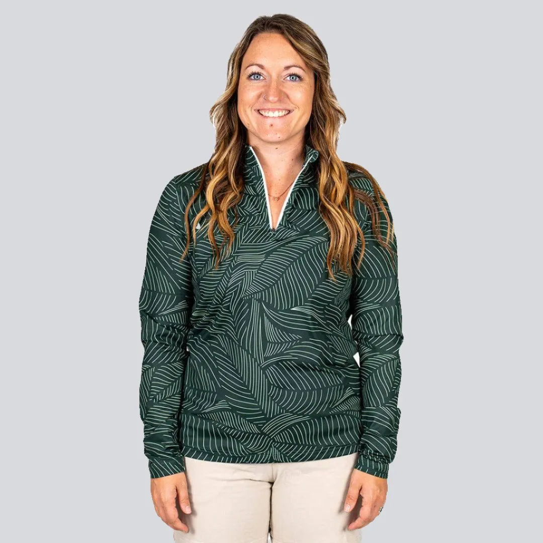 Bermuda Leaf Women's Q-Zip