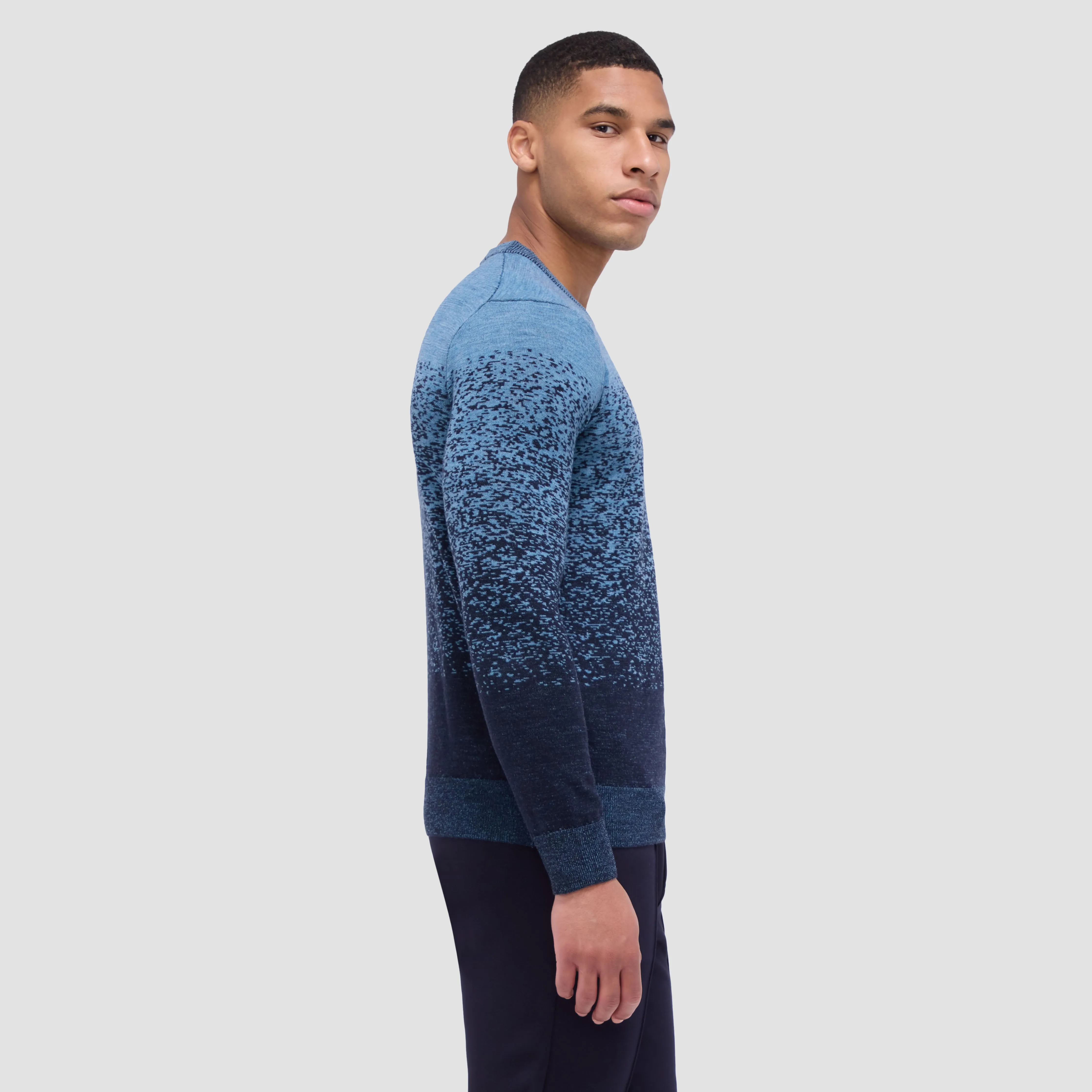 Bicolor Crew Neck Sweater