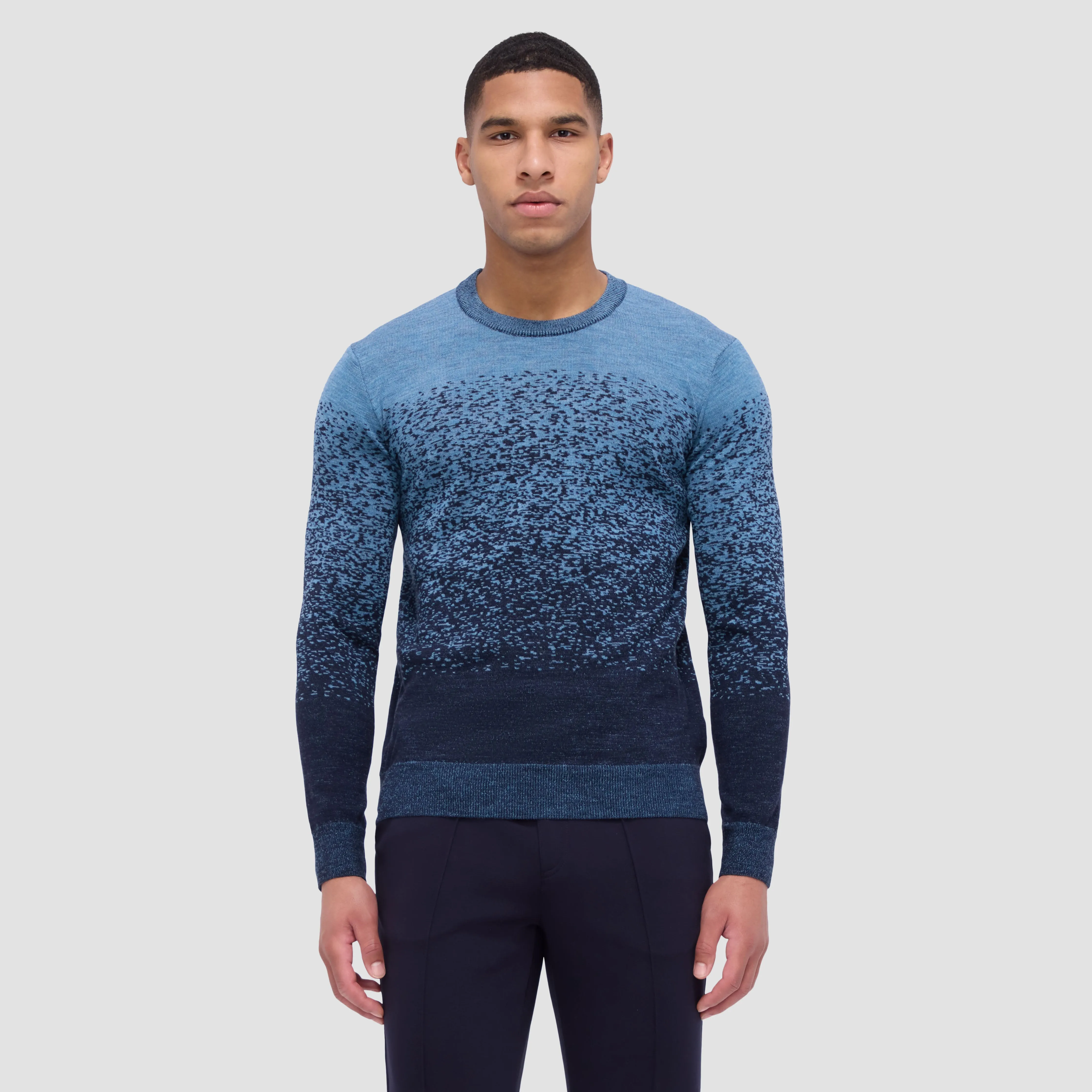 Bicolor Crew Neck Sweater