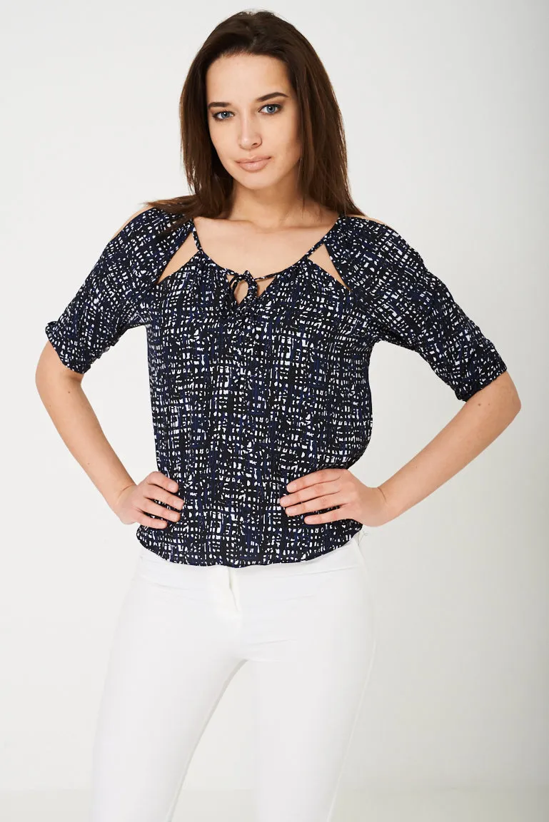 BIK BOK Cold Shoulder Top