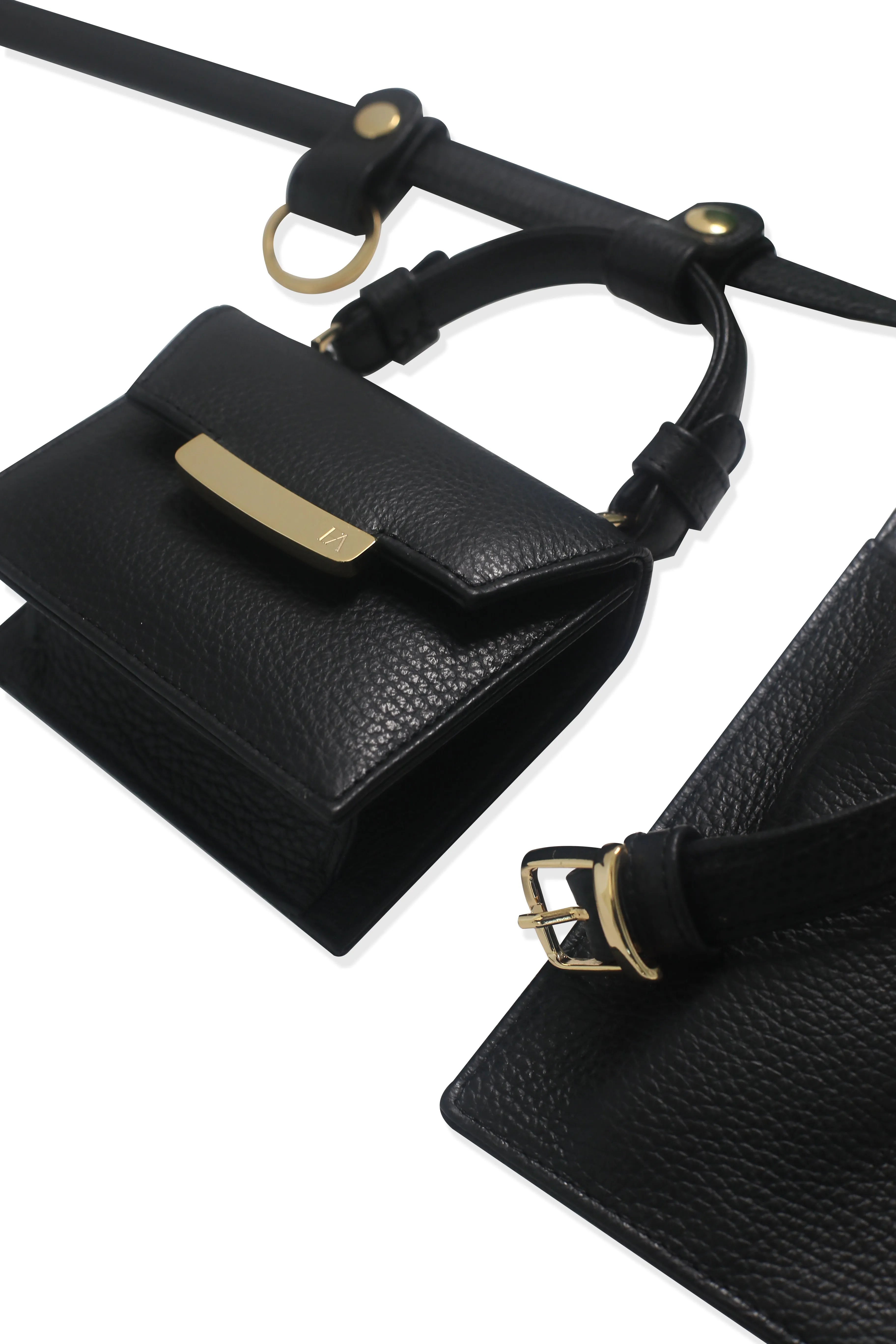 Black Micro Cynthia Belt Bag