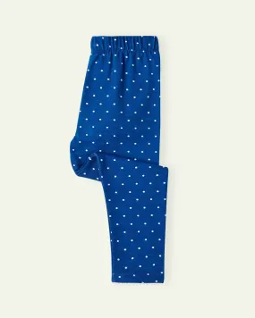 Blue Polka Tights