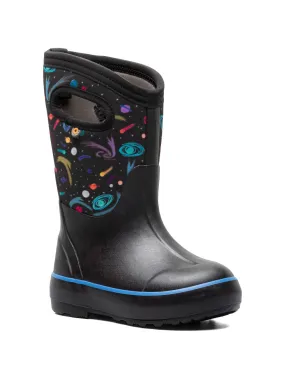 'BOGS' Kids' Classic II Final Frontier Insulated WP Rainboots - Black Multi