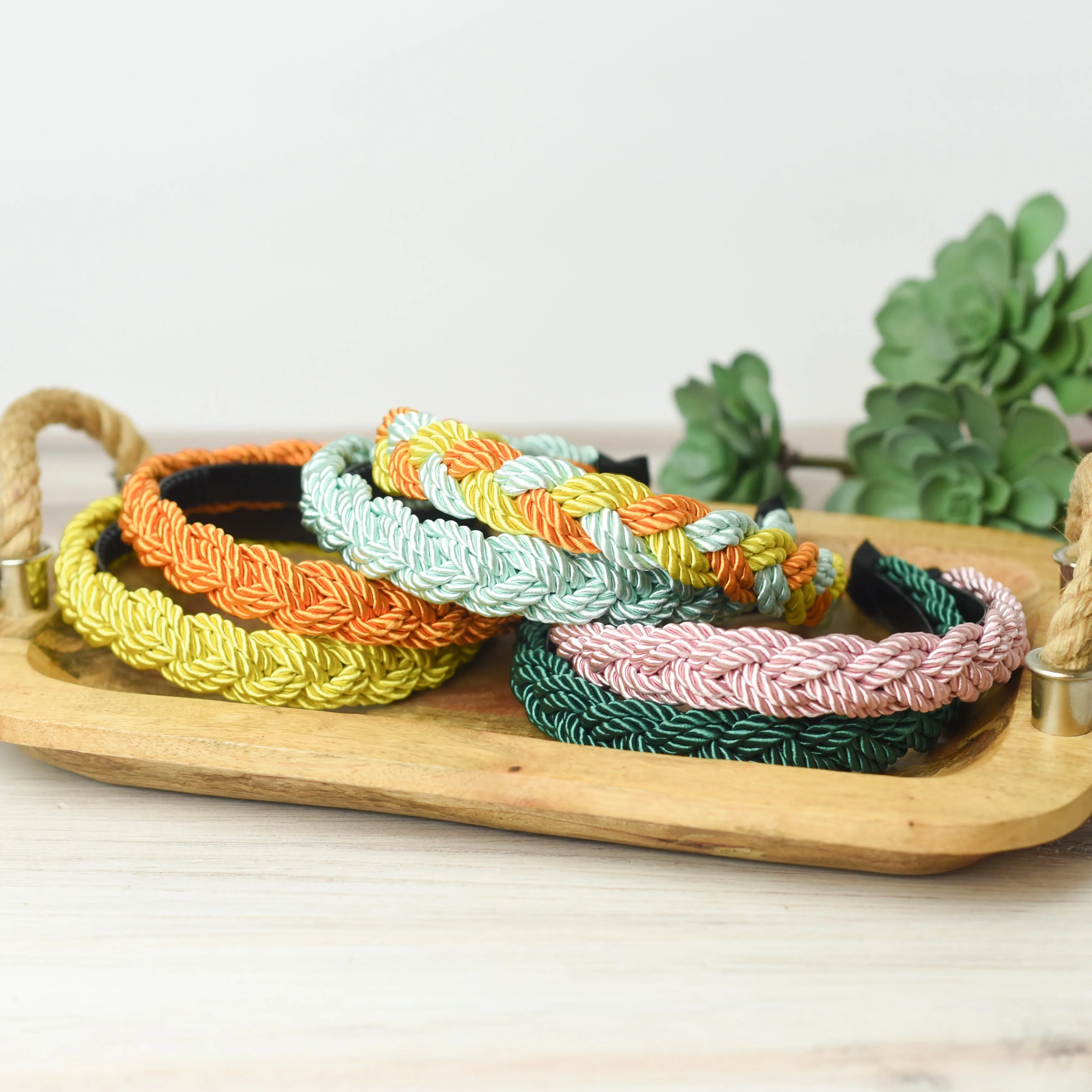 Brandy Braided Headband-Harvest Orange