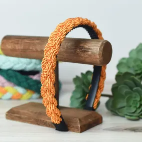 Brandy Braided Headband-Harvest Orange