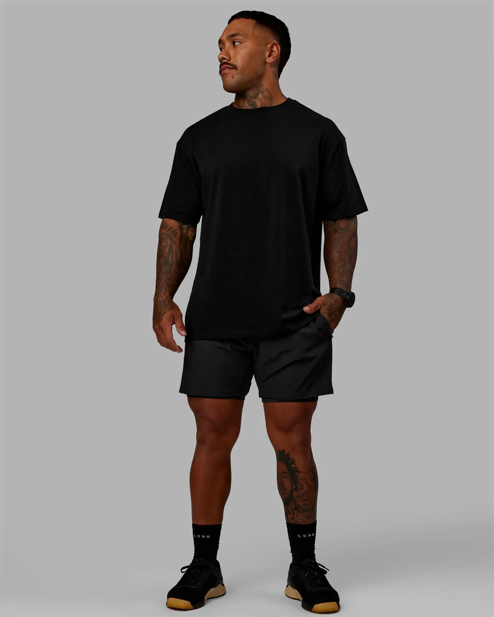 Challenger 6" Lined Performance Shorts - Pirate Black