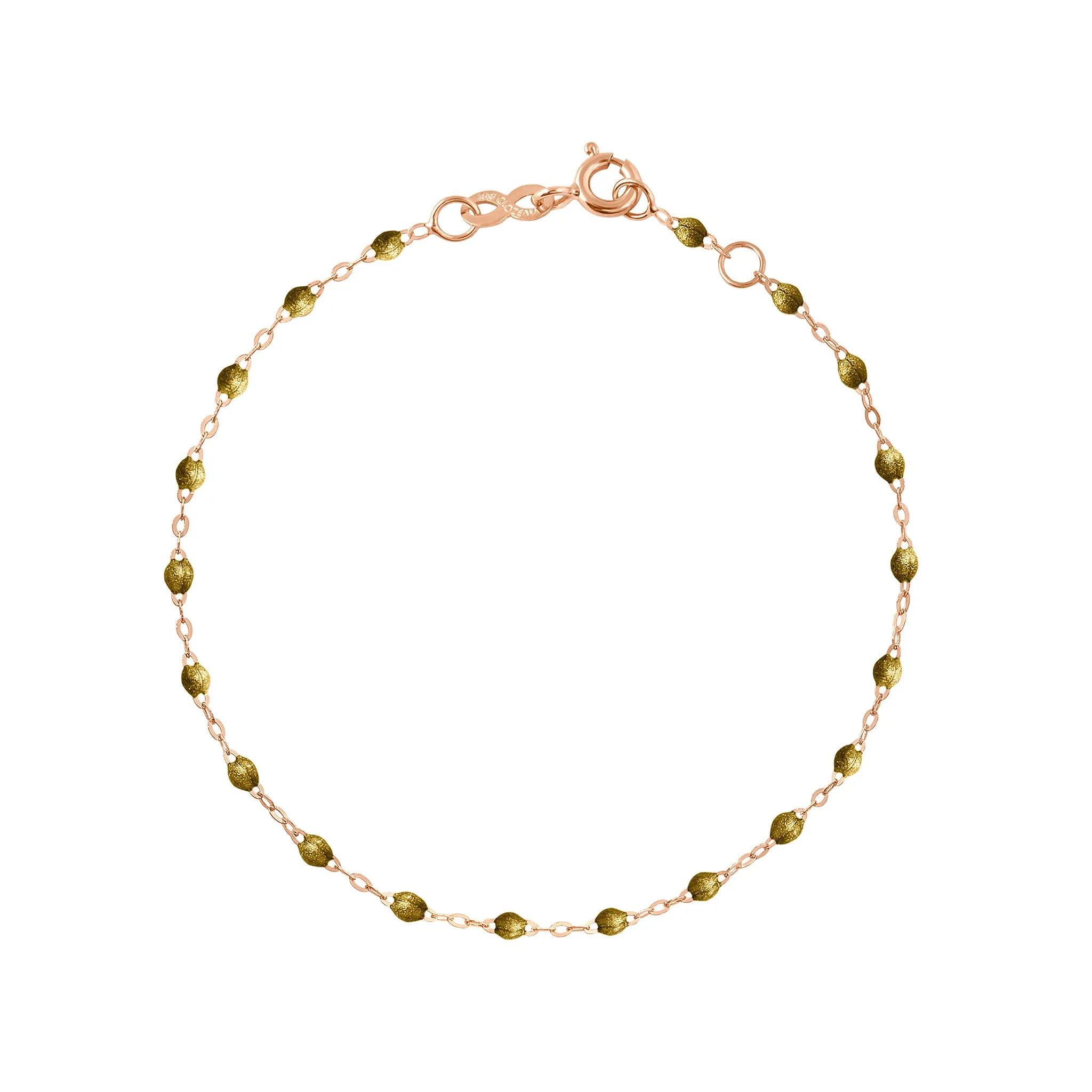 Classic Gigi Gold bracelet, Rose Gold, 6.7"