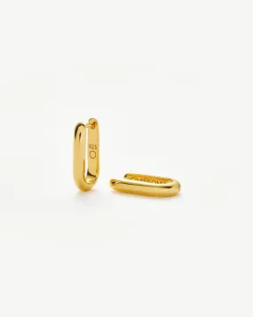 Classic Ovate Hoop Earrings | 18ct Recycled Gold Vermeil on Recycled Sterling Silver