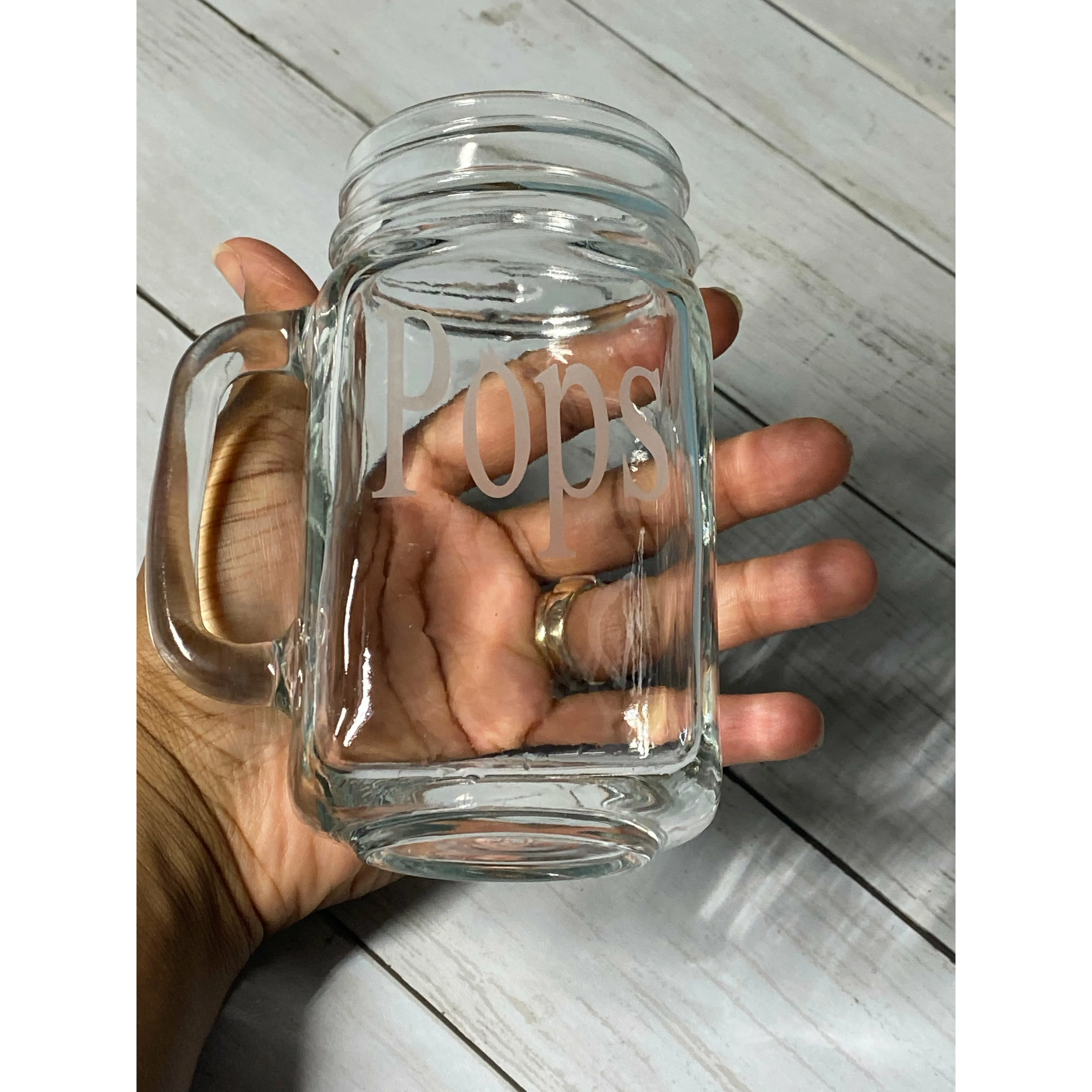 Country Glass Pint Jar