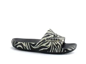 CROCS Classic Animal Remix Side Ciabatta Gomma Black Zebra 207841-0ZG