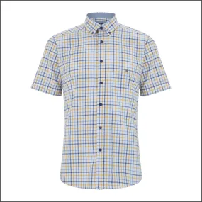 Dg's Yellow Blue Check Short Sleeve-