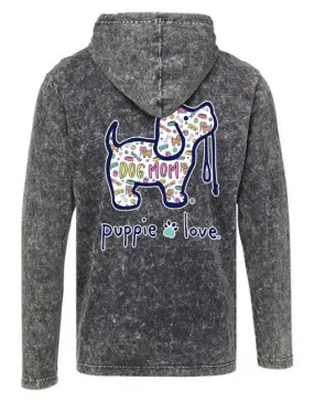 DOG MOM PATTERN PUP, ADULT HOODIE TEE