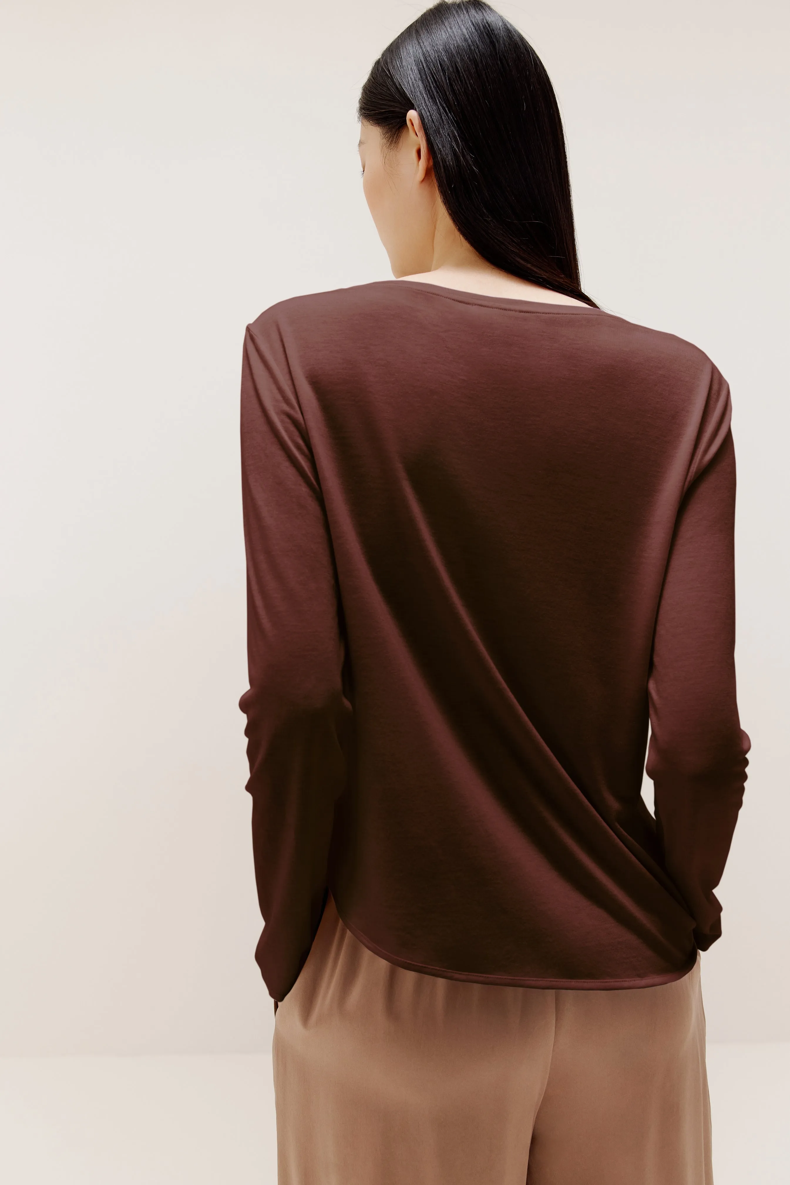 Drape-Front Asymmetrical Sweater