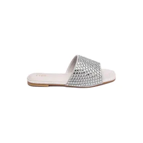 Embellished Square Toe Slide MY 234