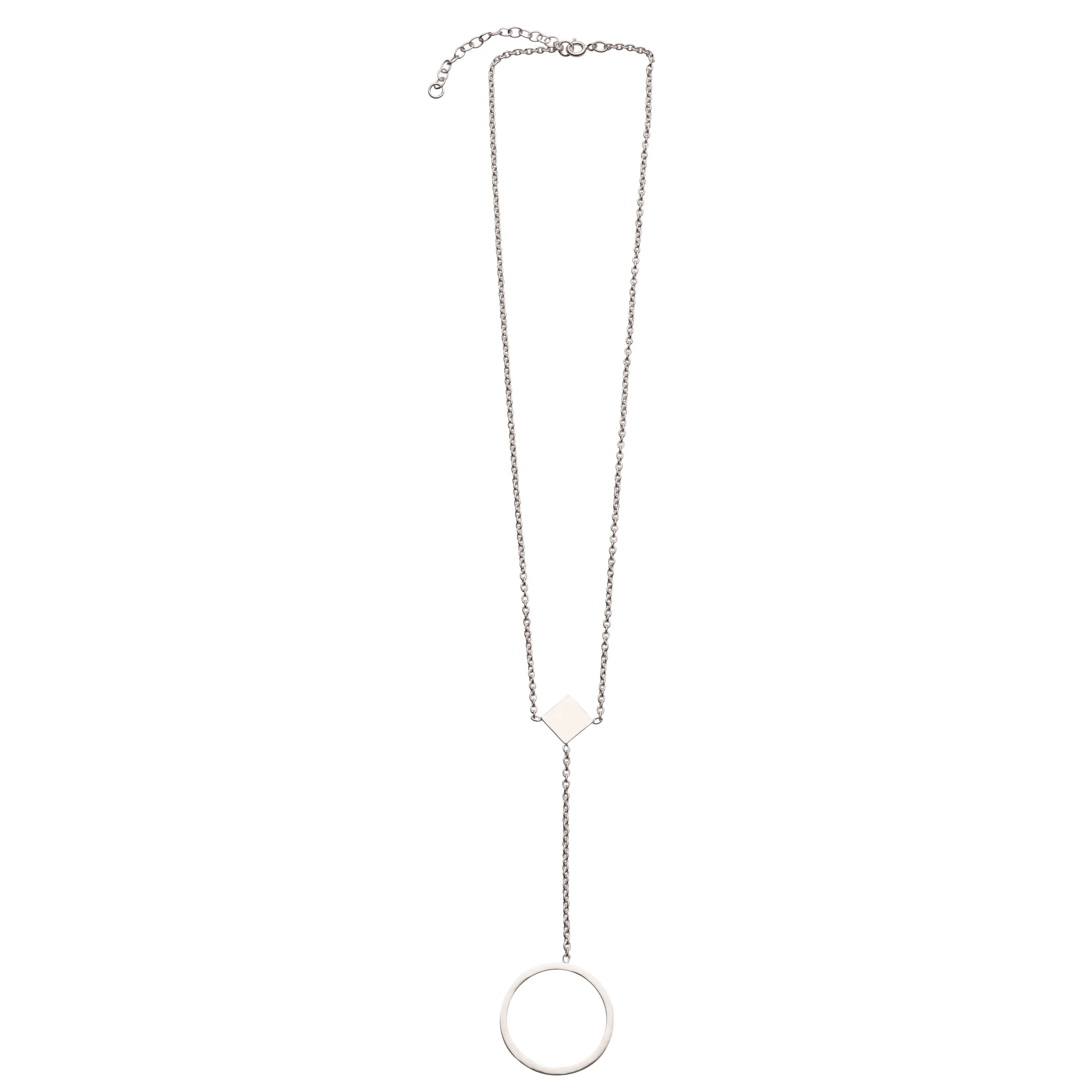 F 165 - Circle Drop Necklace