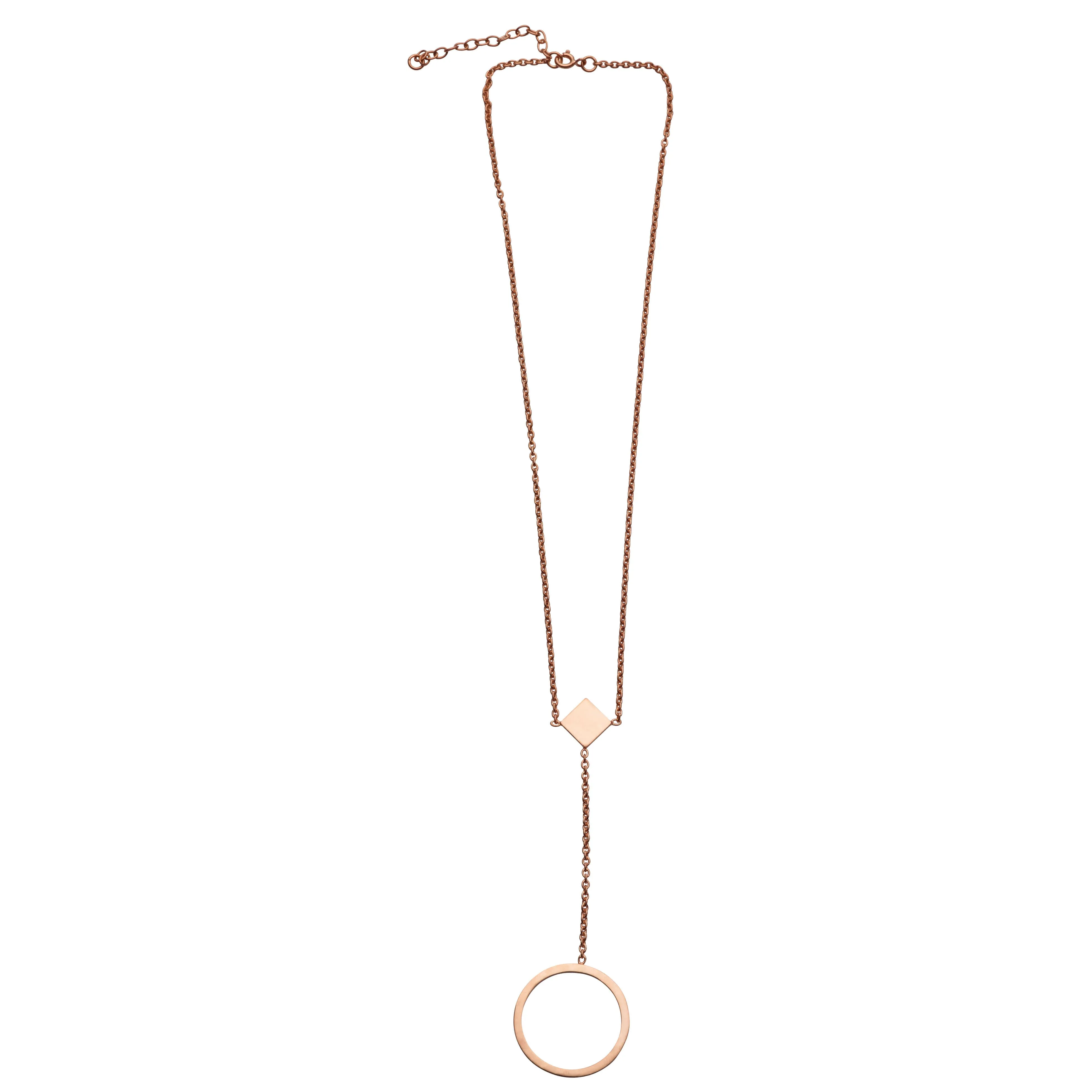 F 165 - Circle Drop Necklace