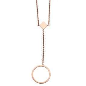 F 165 - Circle Drop Necklace