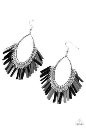 Fine-Tuned Machine Black-Earrings