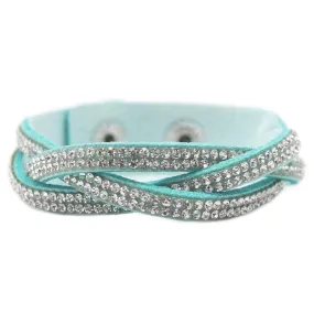 Haters Gonna Hate Blue Snap Closure Bracelet