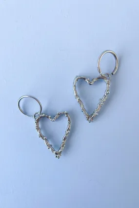 Heart Earrings | Silver