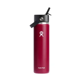 Hydro Flask 24 oz Wide Mouth With Flex Straw Cap - Berry