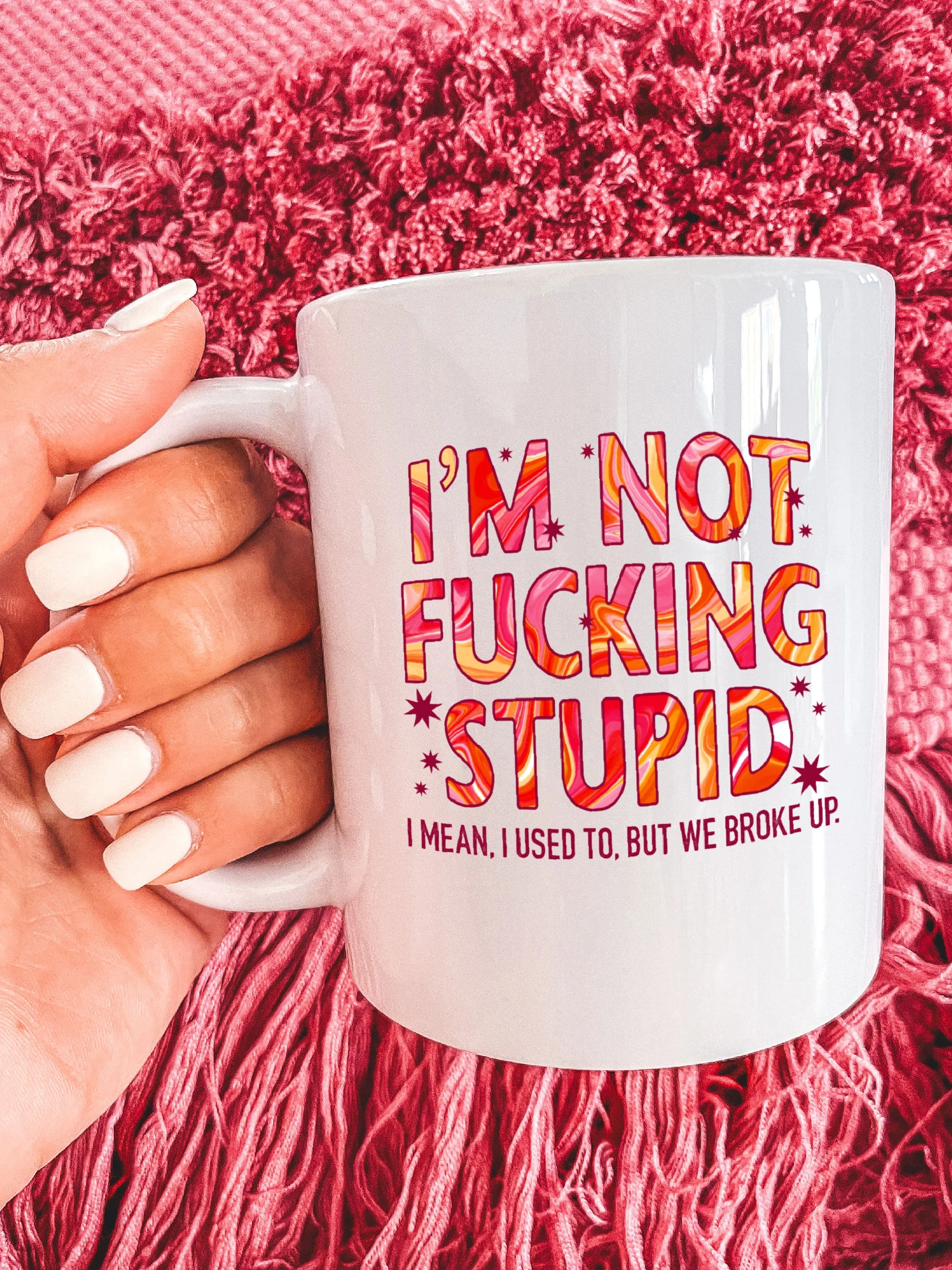 I'm Not F--king Stupid ~ I Mean, I Used To, But We Broke Up. Mug