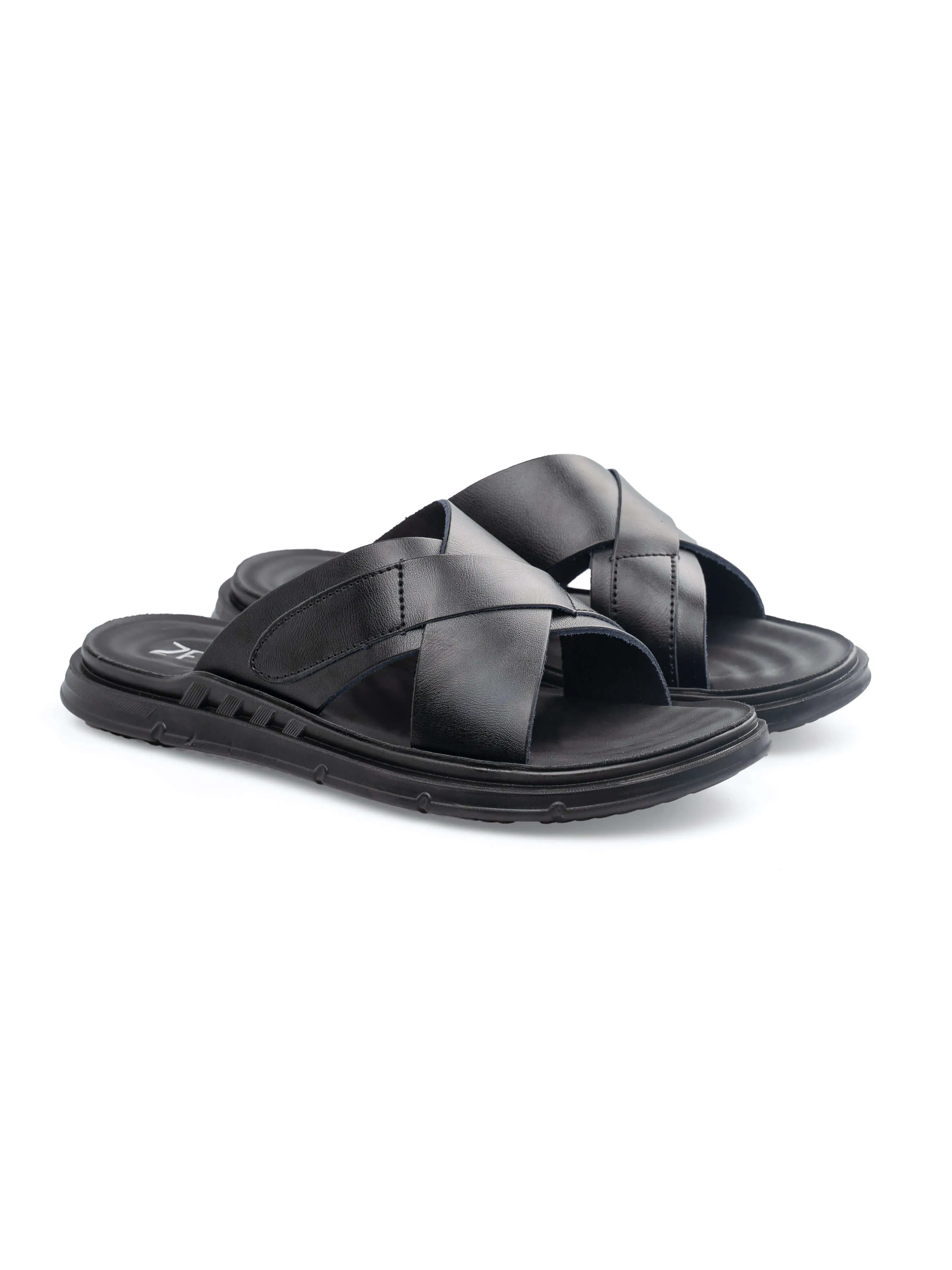 Juan Sandal - Black Leather