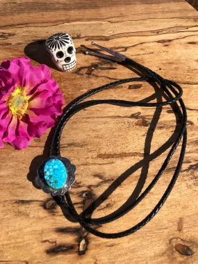 Kingman Web Turquoise Bolo