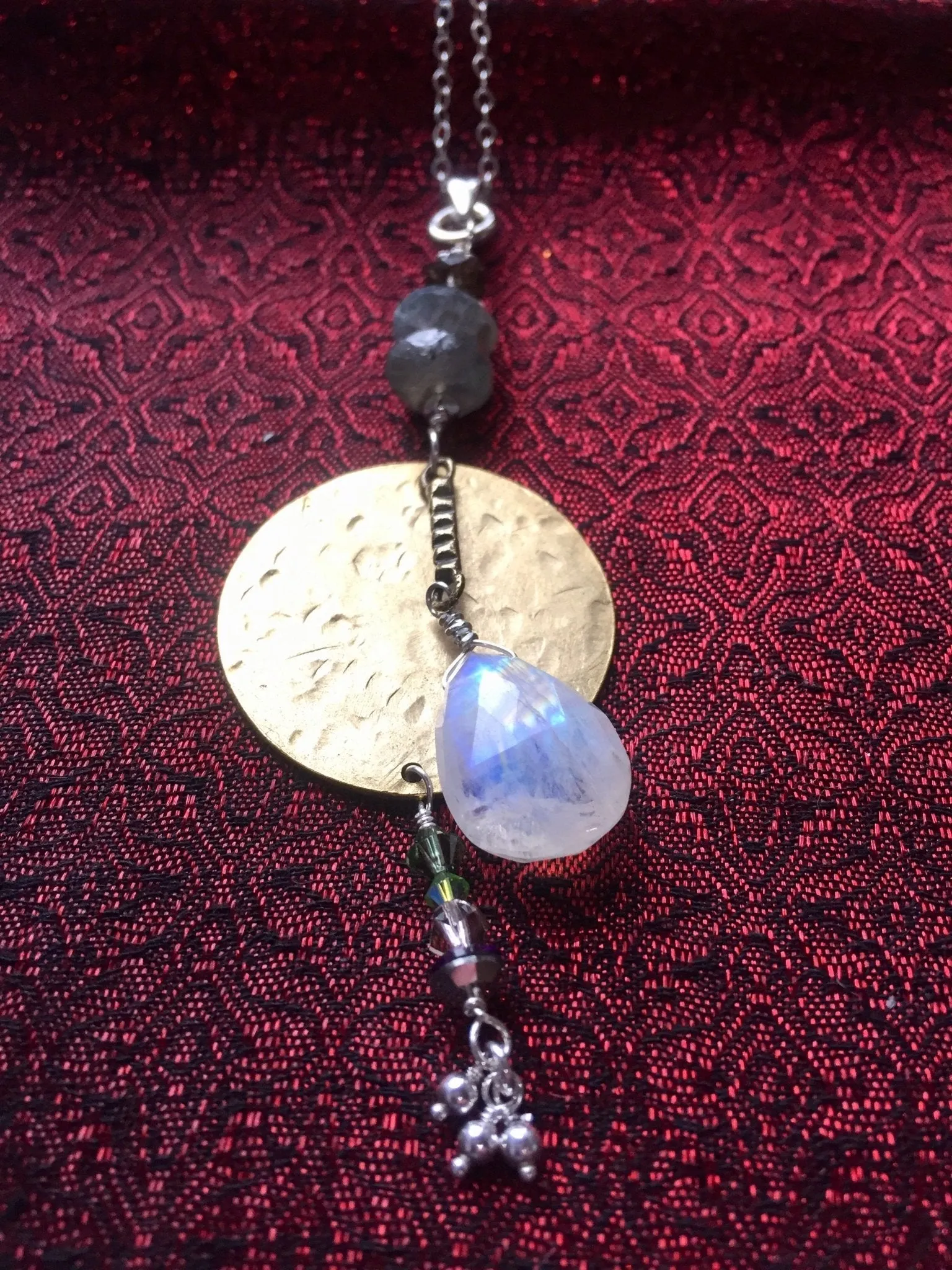 Labradorite and Moonstone Pendant