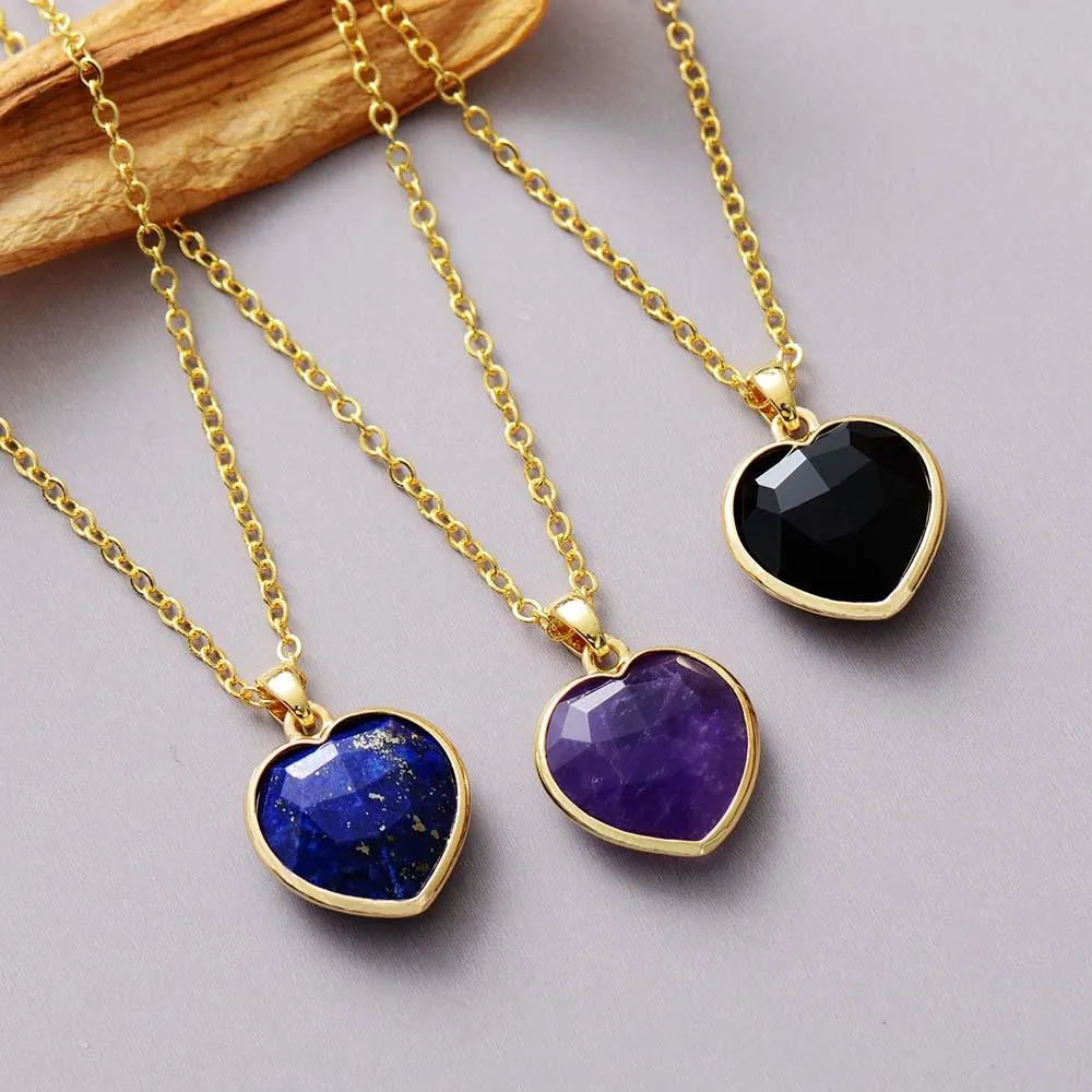 'Lapis Lazuli' Heart Pendant Necklace