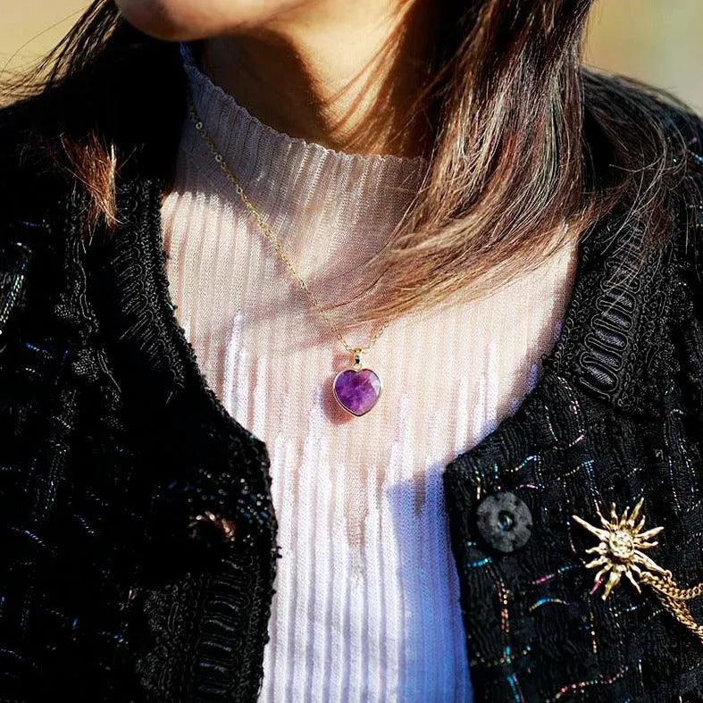 'Lapis Lazuli' Heart Pendant Necklace