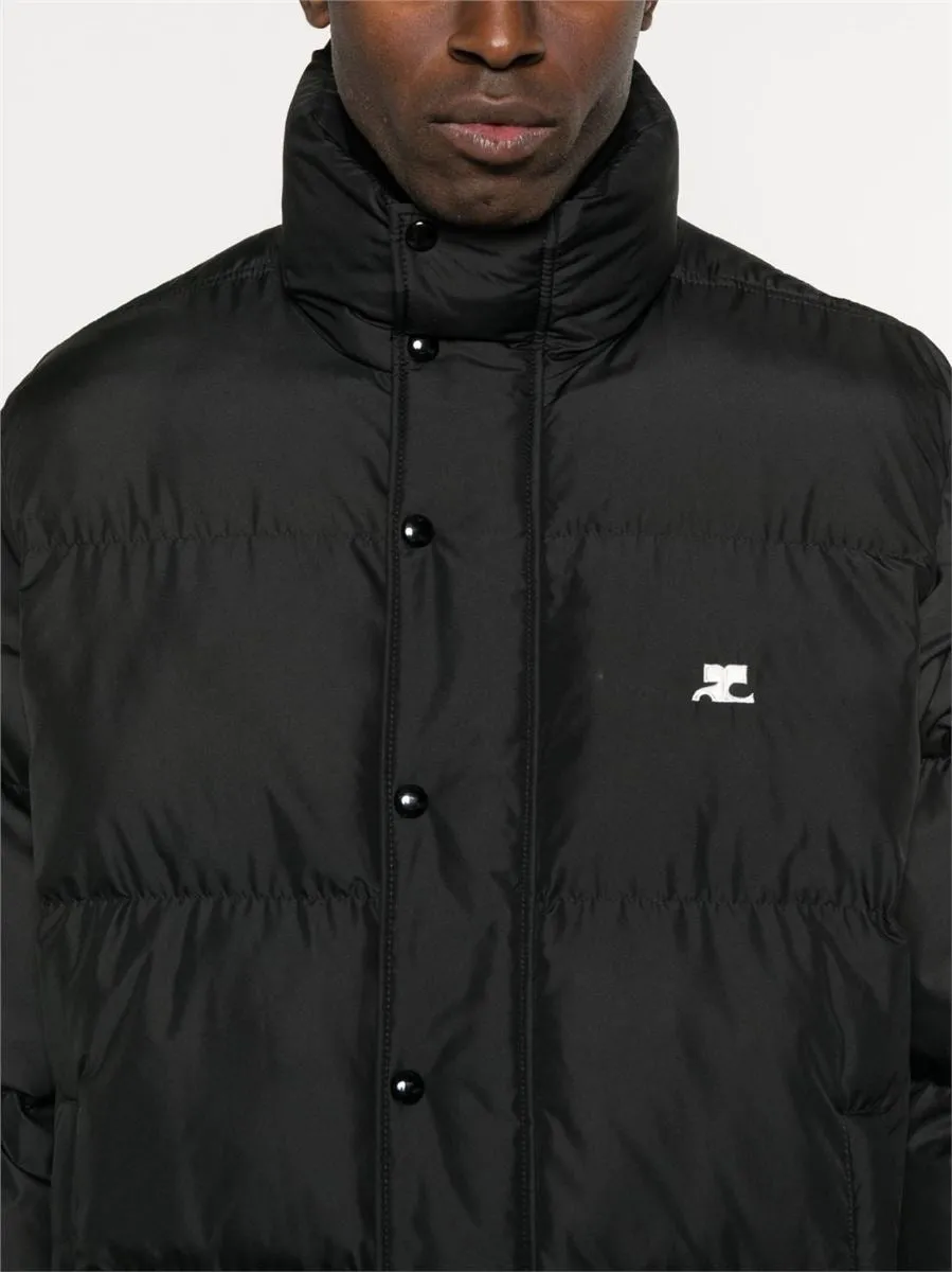 LOGO-EMBROIDERED PUFFER JACKET