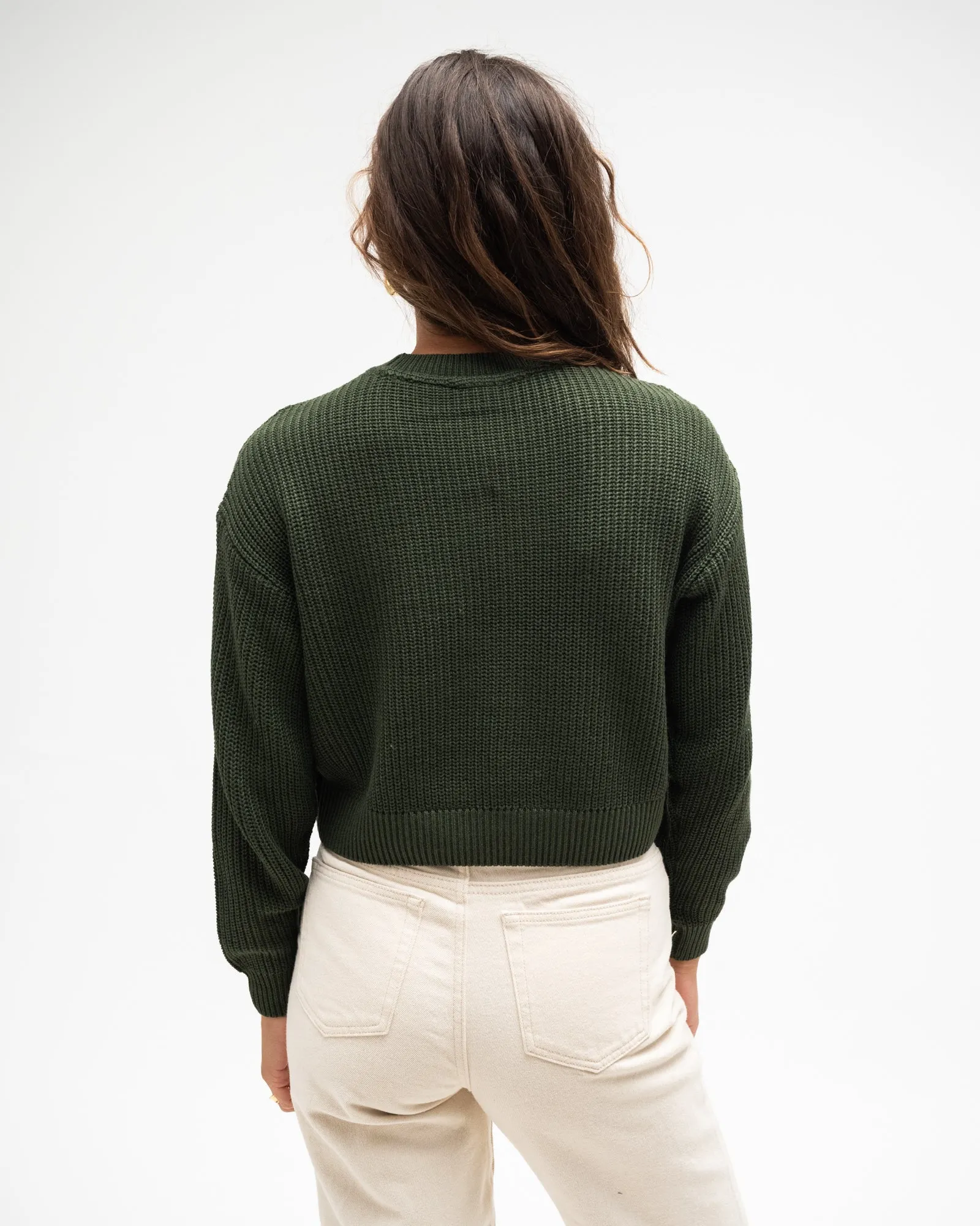 Maysa O-Neck Knit Kombu Green