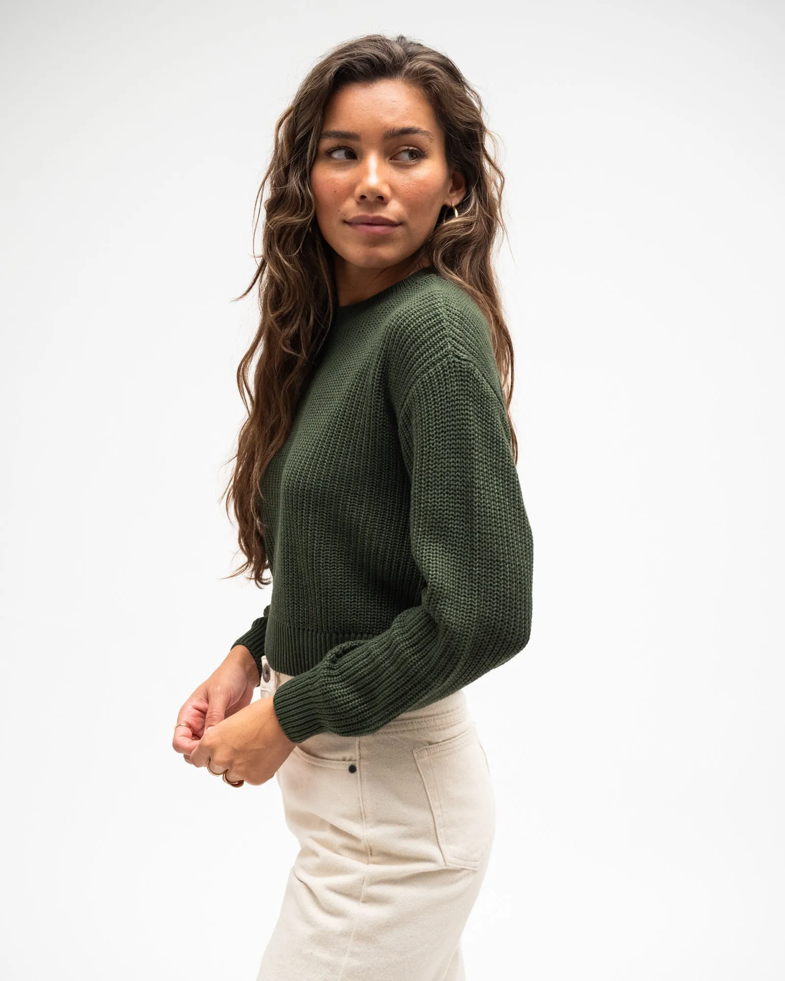 Maysa O-Neck Knit Kombu Green