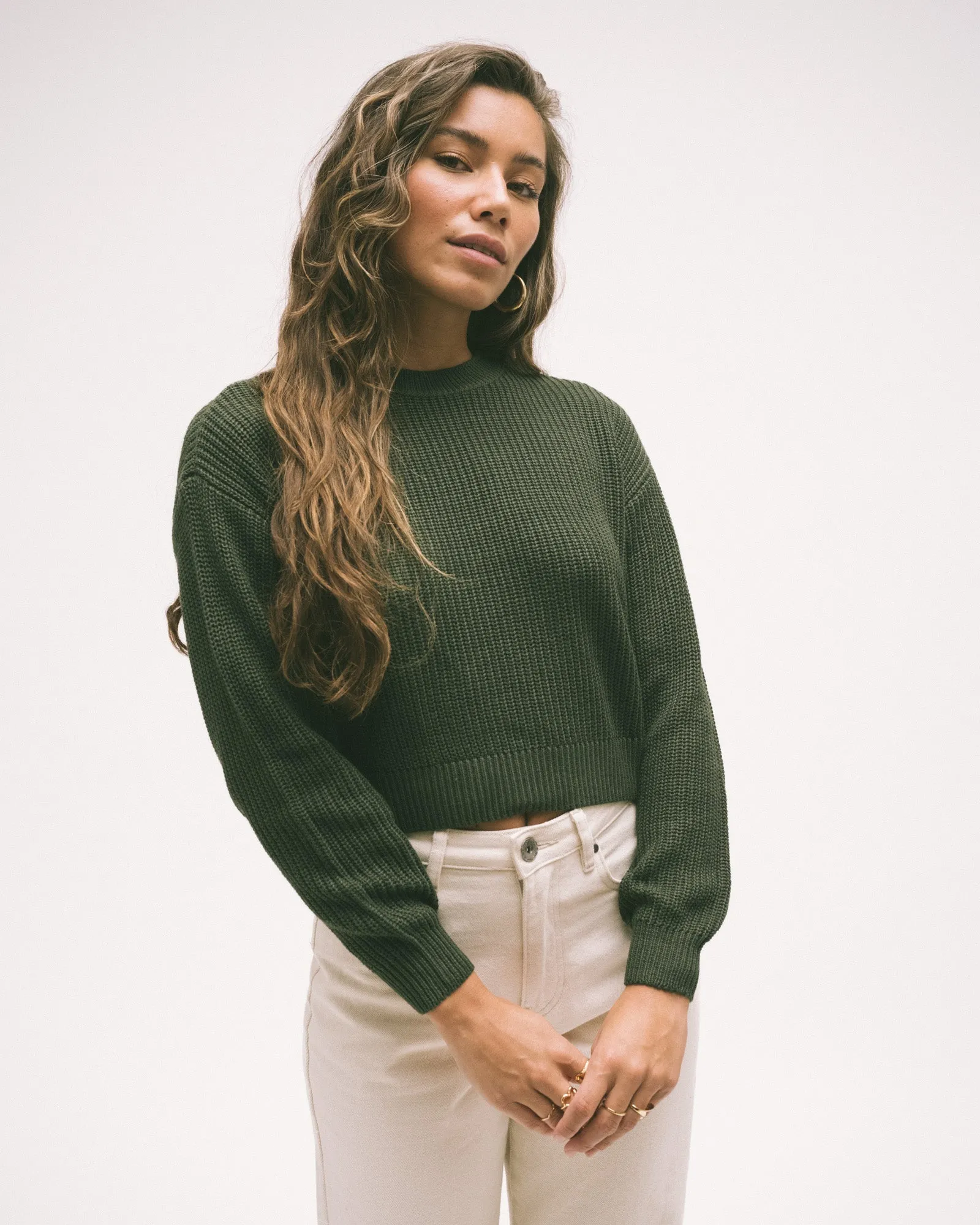 Maysa O-Neck Knit Kombu Green